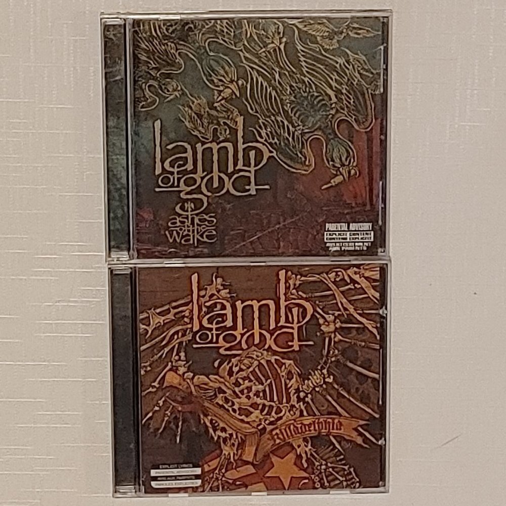 Lamb of God Cds x 2 Killadelphia Ashes of the Wake LoG